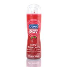 Durex Интимная гель-смазка DUREX Play Sweet Strawberry с ароматом сладкой клубники - 50 мл.