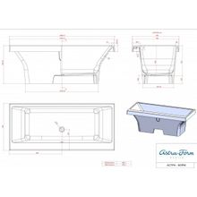 Astra-Form Ванна Капри 180х799, литой мрамор