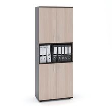 Сокол Стеллаж для офиса Сокол ШУ-22, цвет дуб венге белёный дуб, двери снизу и сверху ID - 292081