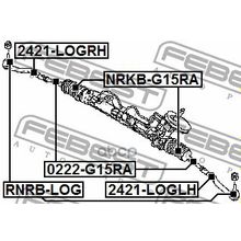 Наконечник Рулевой Тяги | Перед Лев | Renault Logan 2005-2013 Febest арт. 2421LOGLH