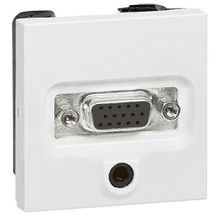 Legrand Розетка аудио видео HD15+Jack3.5 Legrand Valena белая 770082 ID - 102677