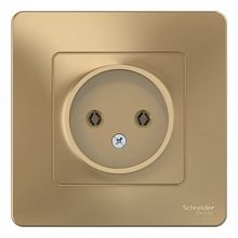 Розетка BLANCA, скрытый монтаж, титан |  код. BLNRS000014 |  Schneider Electric