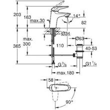 Смеситель Grohe Eurostyle для раковины, 23709003