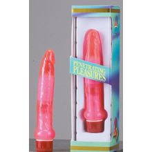 Seven Creations Красный анальный вибратор Jelly Anal Slim Jim - 17,5 см.