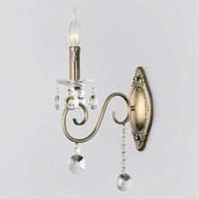 Eurosvet Бра Eurosvet Ravenna 10104 1 античная бронза прозрачный хрусталь Strotskis ID - 409662