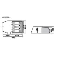 Trek Planet Палатка Trek Planet Michigan 4 (70241)