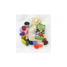 Цветные камушки для рисования, набор 16 штук в льняном мешочке (Crayon Rocks)