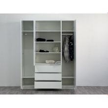 Шкаф Мори четырёхстворчатый 1604х504х2100 графит