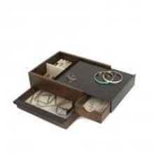 Umbra Шкатулка для укаршений STOWIT чёрный орех арт. 290245-048