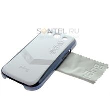 Задняя накладка Pong для Samsung Galaxy SIII i9300, white blue