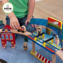 KidKraft Железная дорога Супер Хайвей Super Highway Train Set