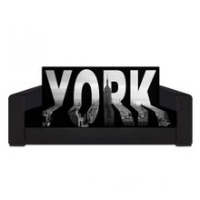 Диван New York-1 флок фото-принт 120 ППУ