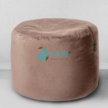 MyPuff пуфик мешок Цилиндр Бежевый, мебельная ткань: pkv_474