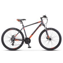 26" STELS Navigator-630 D 2019 (21ск, алюм, аморт.вилка, диск.мех, Altus HG20)(V010, рама 18", антрацитовый красный)