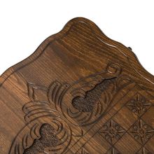 Нарды резные "Охота на медведя" с ручкой 60