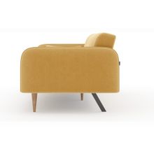 Алмаз. Любимый дом Бьерн Диван трёхместный (Горчичный, ткань UNI IDEA 1028)