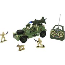 Модель Д У mioshi tech    MAR1207-010   Военный джип с ракетной  установкой (Аккум,ЗУ, AAx2шт)