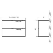 BelBagno Тумба с раковиной подвесная CLIMA 90 Crystal Violet