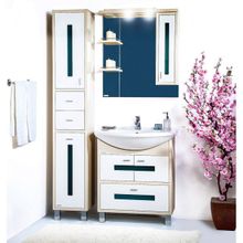 Бриклаер Мебель для ванной Бали 75 R светлая лиственница