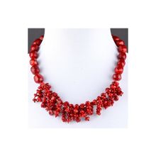 Бусики-Колечки Колье Коралл "Арситта" арт.П4336