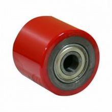 Колесо (красное) б г полиуретан. без кронштейна малое для рохли 80x70мм (104080)