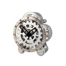 Часы настольные Шестеренки хром