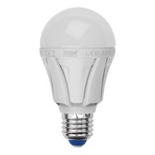 Uniel Лампа светодиодная Uniel E27 10W 3000K матовая LED-A60 10W WW E27 FR PLP01WH UL-00001524 ID - 234309
