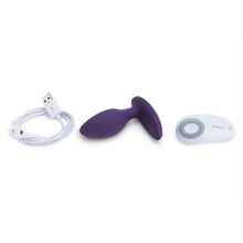 We-vibe Фиолетовая анальная пробка для ношения Ditto с вибрацией и пультом ДУ - 8,8 см.