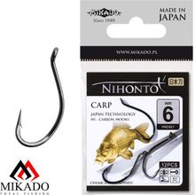 Крючки Mikado NIHONTO - CARP № 2 BN (с ушком) ( 9 шт.)