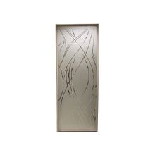 Дверь-купе заполнение зеркало серебро с пескоструйной обработкой