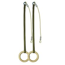 Кольца гимнастические с тросом 1,5м. (пара) детские, СЭ