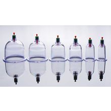 XR Brands Набор помп для стимуляции Sukshen 6 Piece Cupping Set with Acu-Points (прозрачный)