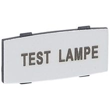 Osmoz вставк. узкая алюм. ""TEST LAMPE" надпись | код 024345 | Legrand