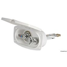 Osculati New Edge shower box white PVC hose 4 m Rear shower outlet, 15.257.02