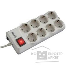 Sven Фильтр Optima Pro 3.1 м, 8 евророзеток, серый