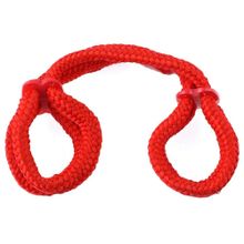 Pipedream Красные верёвочные оковы на руки или ноги Silk Rope Love Cuffs