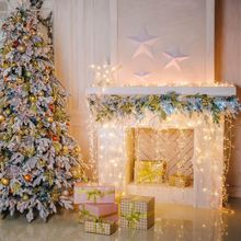 Eurosvet Гирлянда Eurosvet бахрома белый 1,8*0,6м IP20 100-001 белый ID - 236224