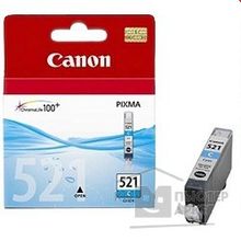 Canon CLI-521C 2934B004 Картридж для Pixma iP3600, 4600, MP540 ,MP620, MP630, MP980, голубой, 535стр.