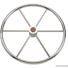 Osculati Polished SS 6-spoke steering wheel 700 mm, 45.164.75