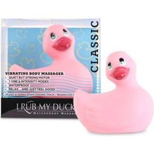 Big Teaze Toys Розовый вибратор-уточка I Rub My Duckie 2.0 (розовый)