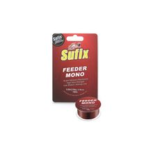 Леска моно. Sufix Feeder mono Burgundy, 150m, 0,25mm, 5,4kg, вишневый