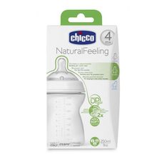 Chicco Бутылочка Chicco Natural Feeling, соска с флексорами, переменный поток, 250мл 310205014