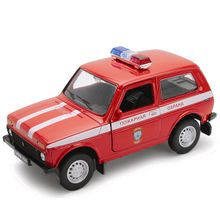 WELLY Welly 42386FS Велли Модель машины 1:34-39 LADA 4x4 ПОЖАРНАЯ ОХРАНА 42386FS