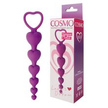 Цепочка анальная Cosmo фиолетовая 14,5 см
