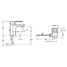 Смеситель Jacob Delafon Aleo+ E72312-CP для раковины