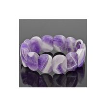 Бусики-Колечки Браслет Аметист "Адамант" арт. бНАМ-57(20-14)-18-1