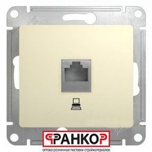 Schneider Electric Glossa Розетка компьютерная RJ45 кат.5Е бежевый GSL000281K