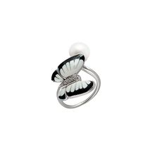 Кольцо "Цветы и бабочки" из серебра 925 пробы, X785 1200