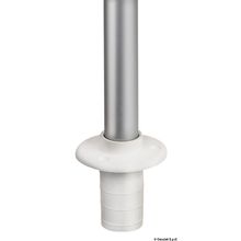 Osculati Classic wall mounting pole 100 cm light 360° white, 11.123.01