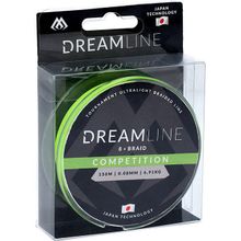 Плетеный шнур Mikado DREAMLINE Competition 0.12 fluo green (150 м) 10,21 кг.